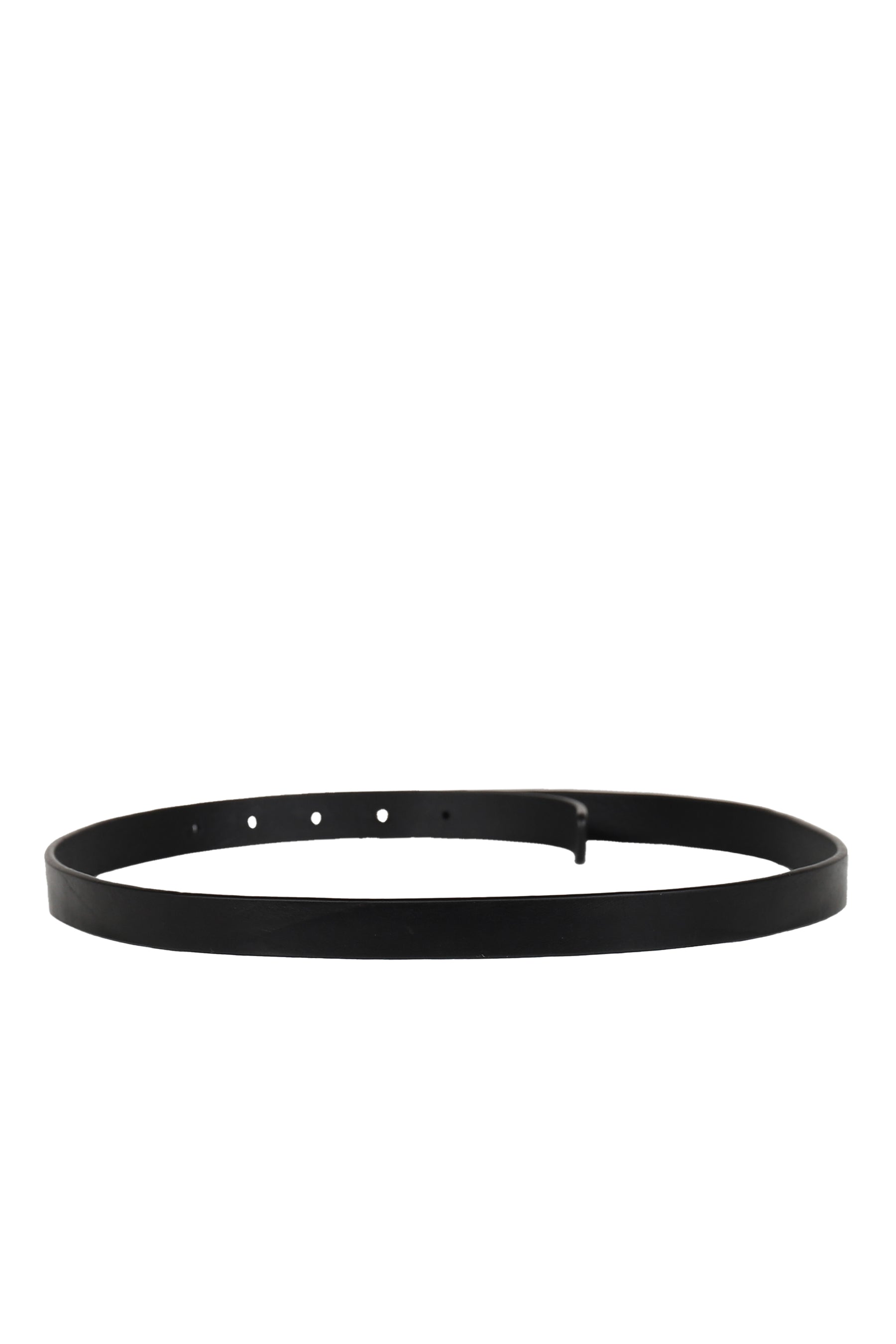 ERL LOGO SKINNY LEATHER BELT / BLK