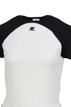 CIRCLE CONTRAST T-SHIRT / HERITAGE WHT/BLK 