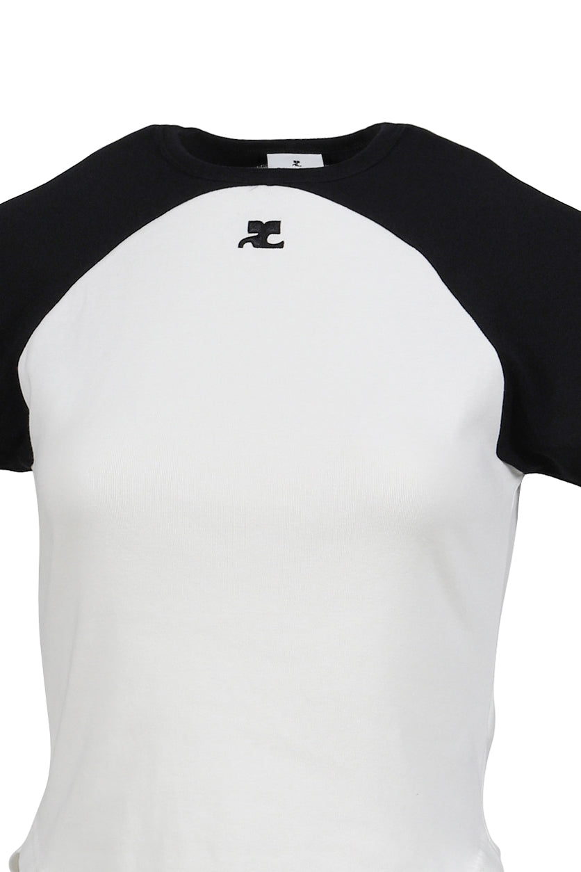 CIRCLE CONTRAST T-SHIRT / HERITAGE WHT/BLK 