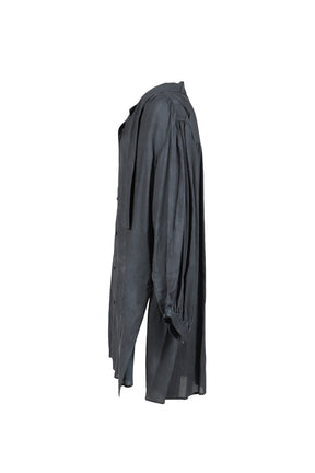 STOLE GATHER SHIRT / BLK
