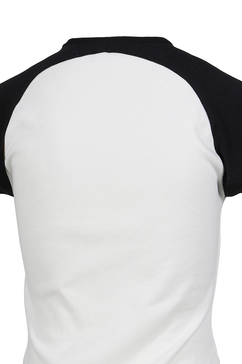 CIRCLE CONTRAST T-SHIRT / HERITAGE WHT/BLK 