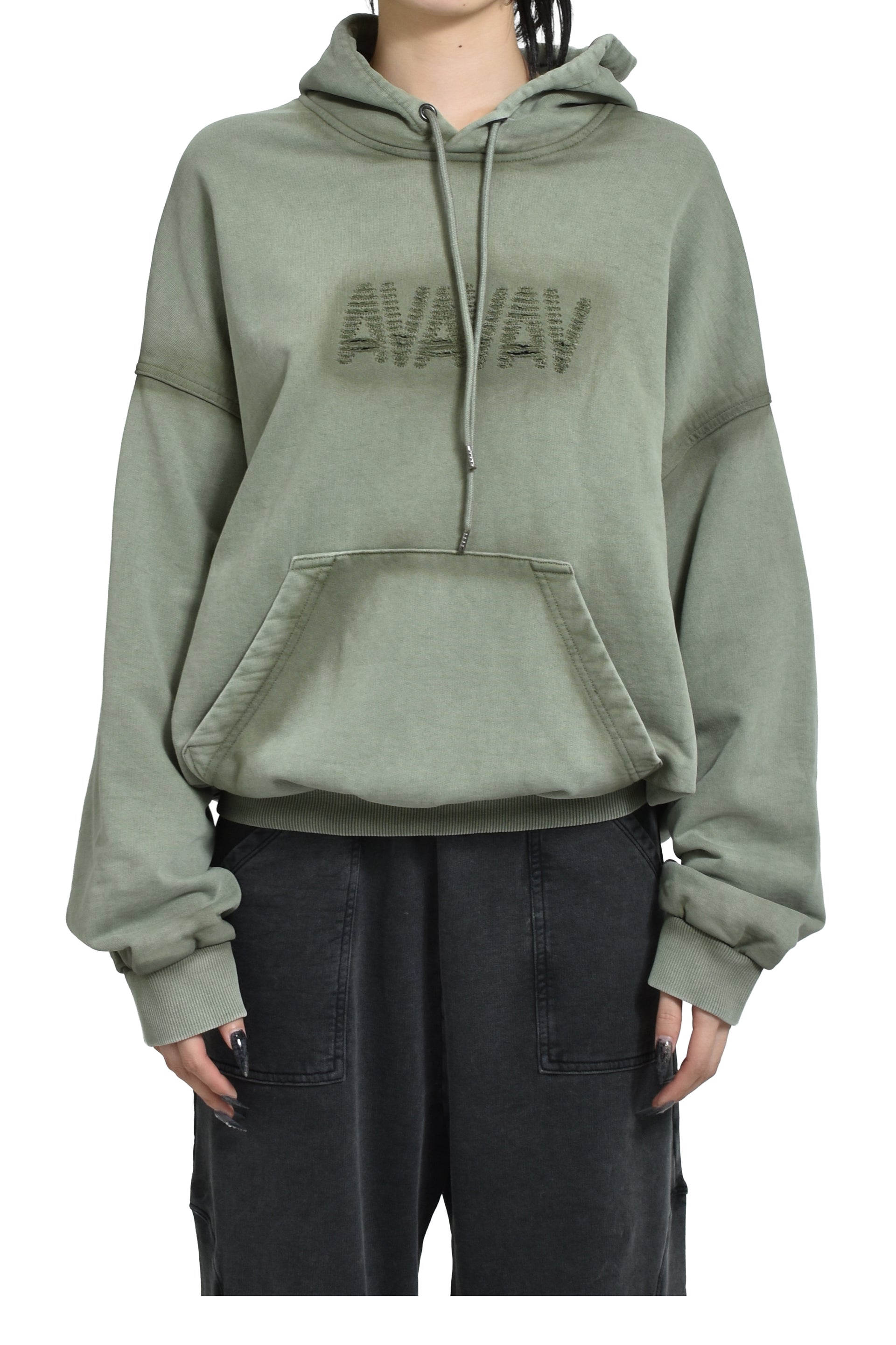 CUT HOODIE / GRN 