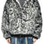 LEOPARD FUR JACKET / WHT/BLK