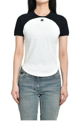 CIRCLE CONTRAST T-SHIRT / HERITAGE WHT/BLK 