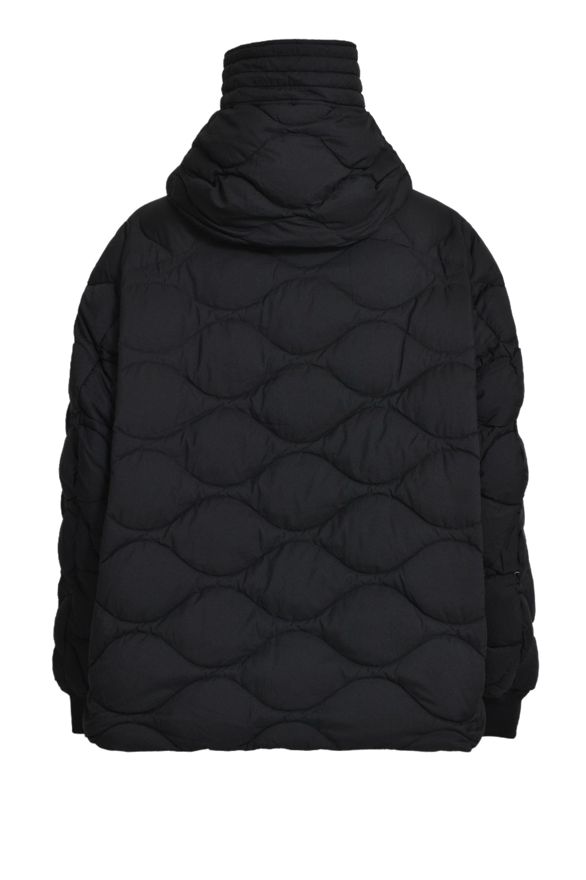 QUILTING DOWN COAT / BLK