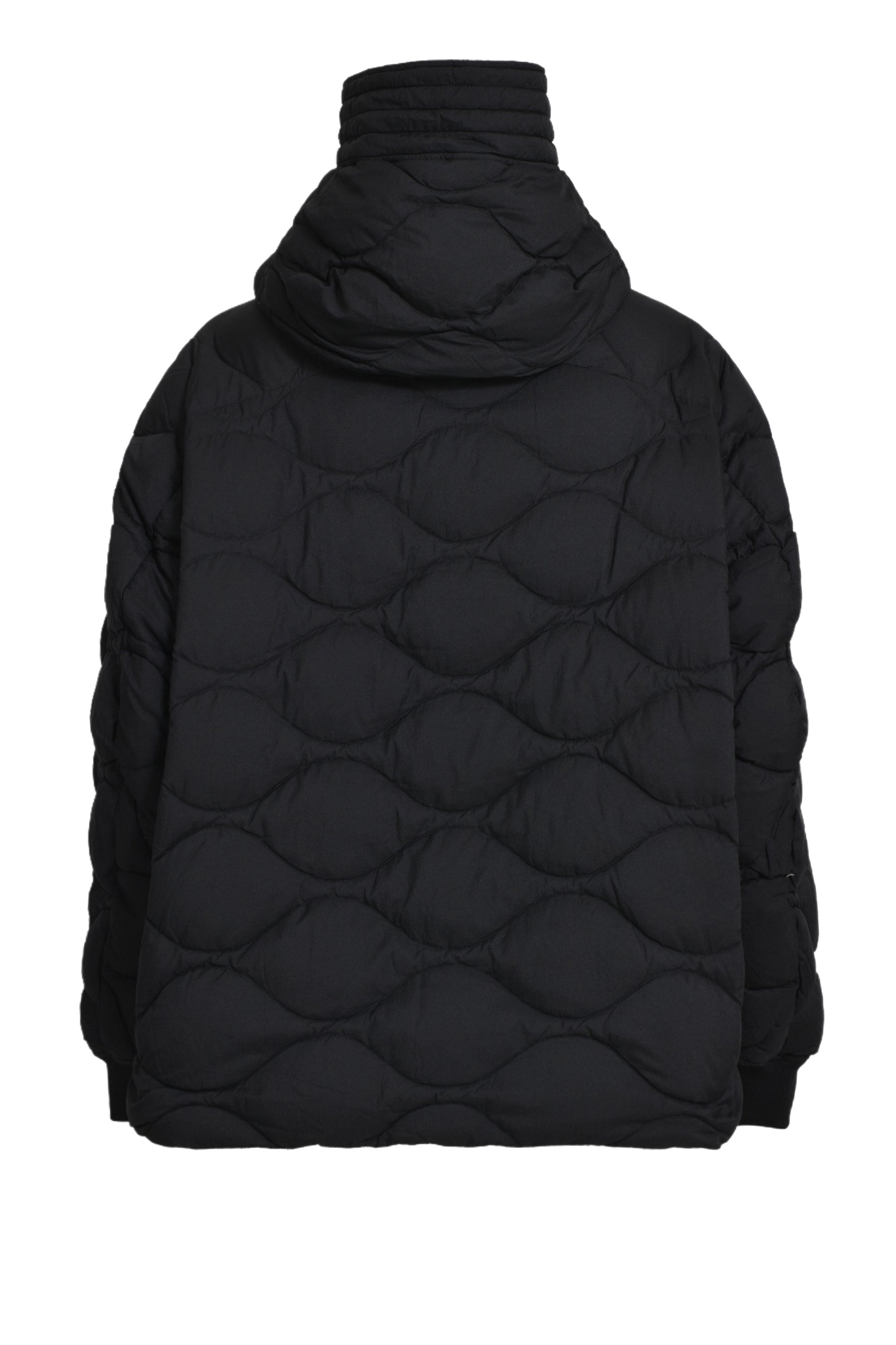 QUILTING DOWN COAT / BLK