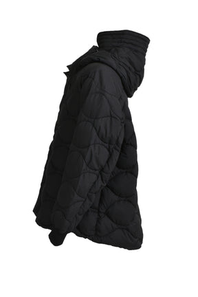 QUILTING DOWN COAT / BLK