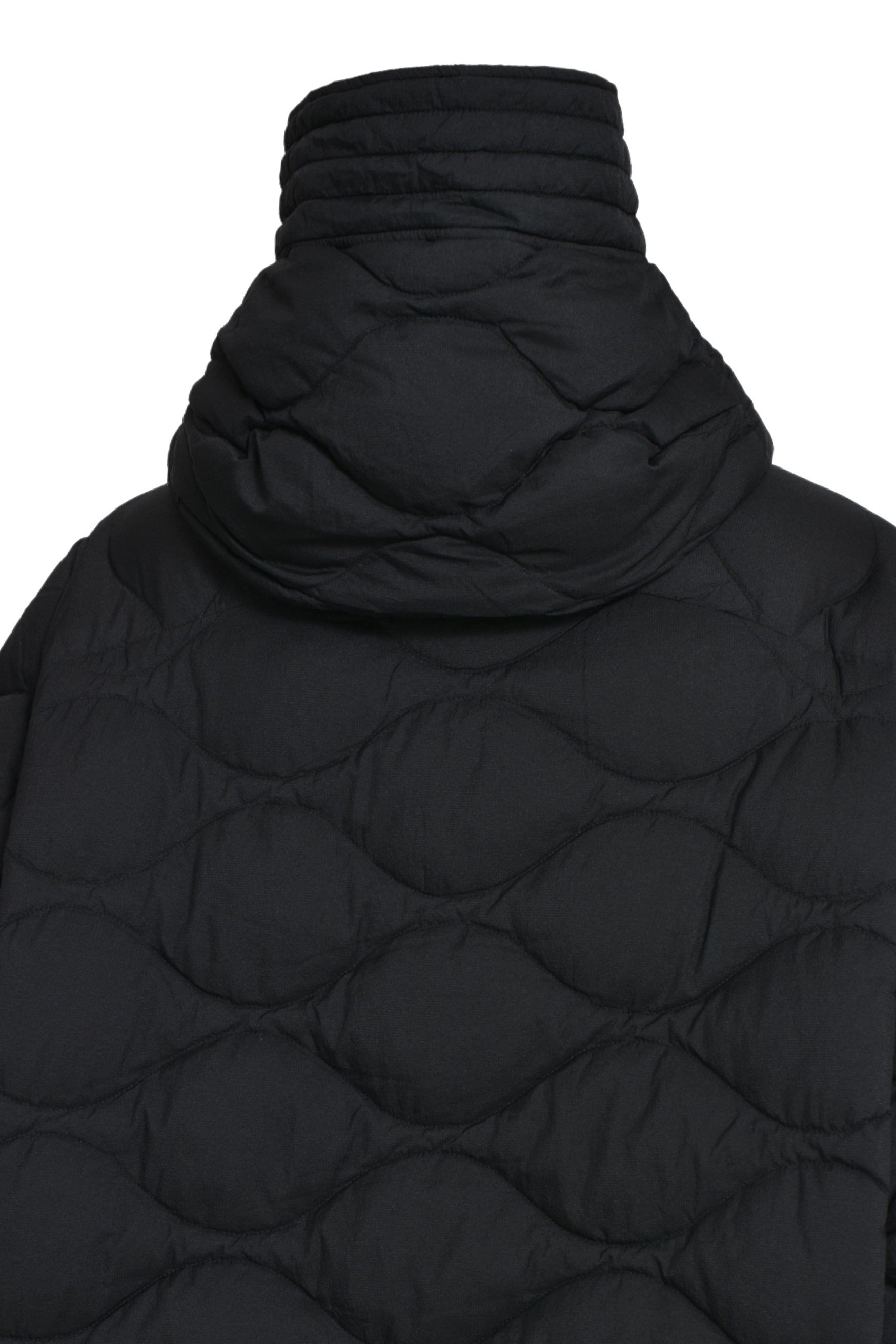 QUILTING DOWN COAT / BLK