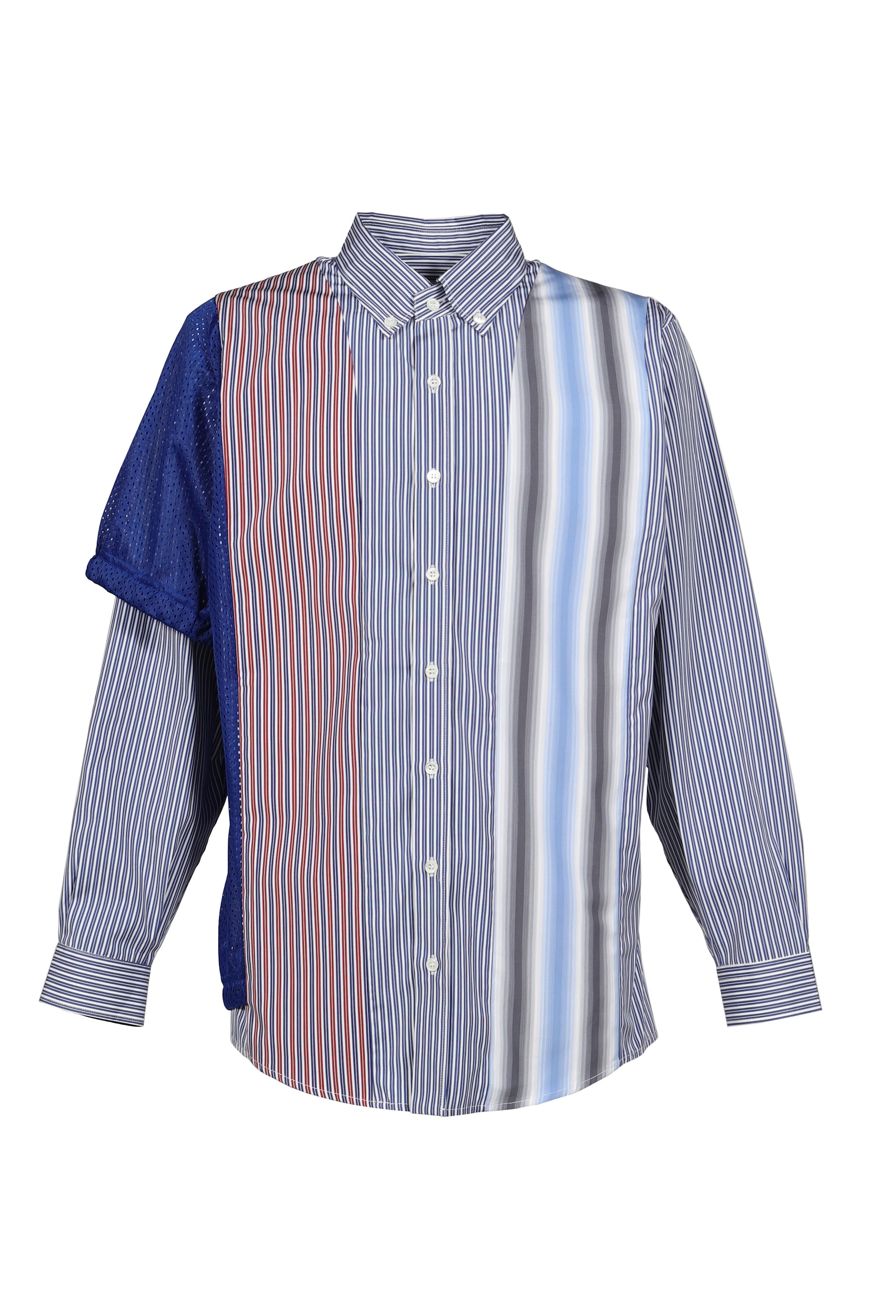 MIX SHIRT // ALL UNIQUE! / WHT/BLU
