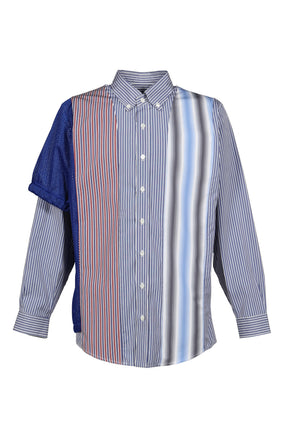 MIX SHIRT // ALL UNIQUE! / WHT/BLU