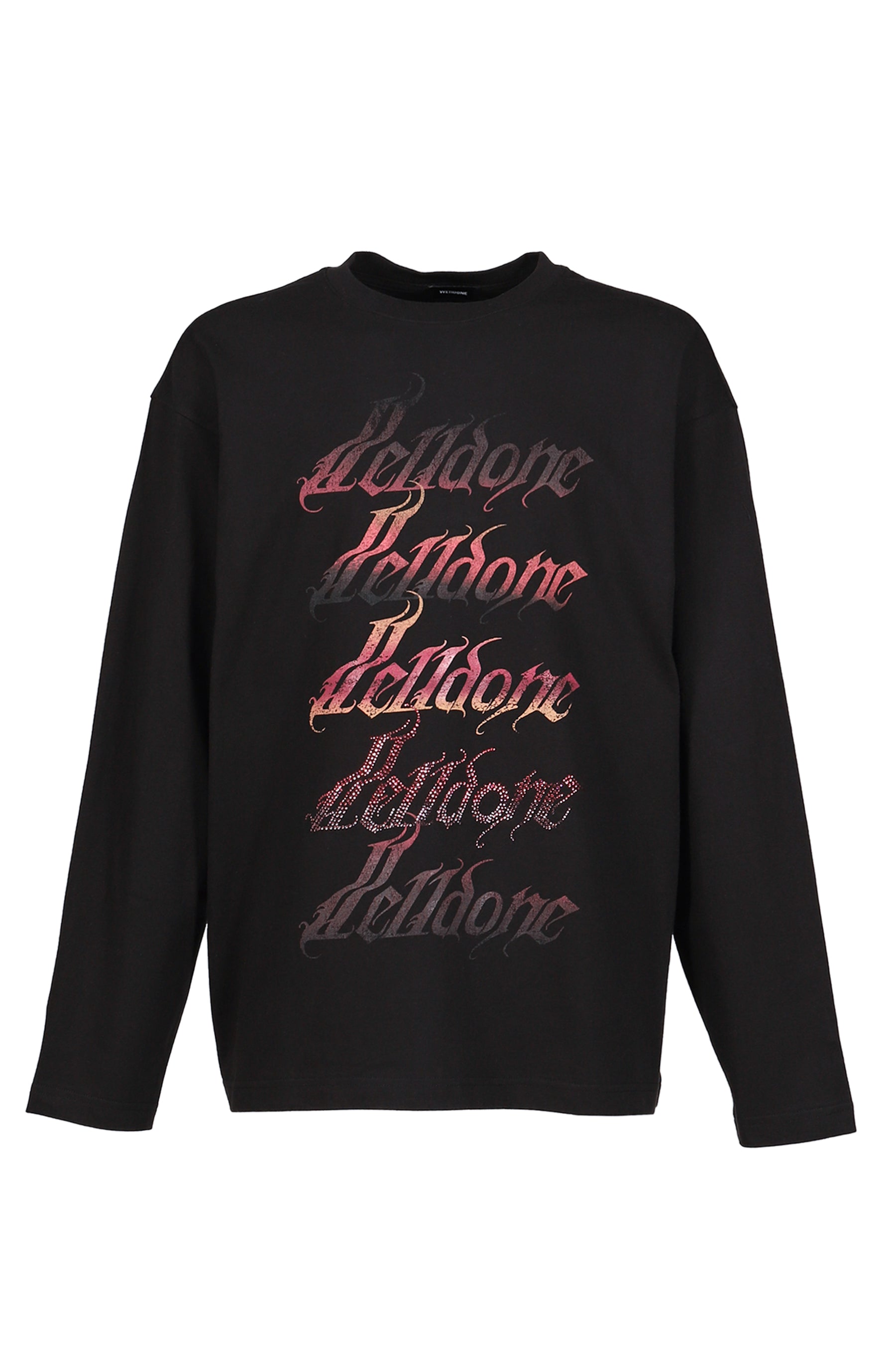 BLACK GRADIENT LOGO LONG-SLEEVED T-SHIRT / BLK