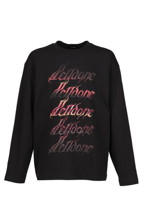 BLACK GRADIENT LOGO LONG-SLEEVED T-SHIRT / BLK
