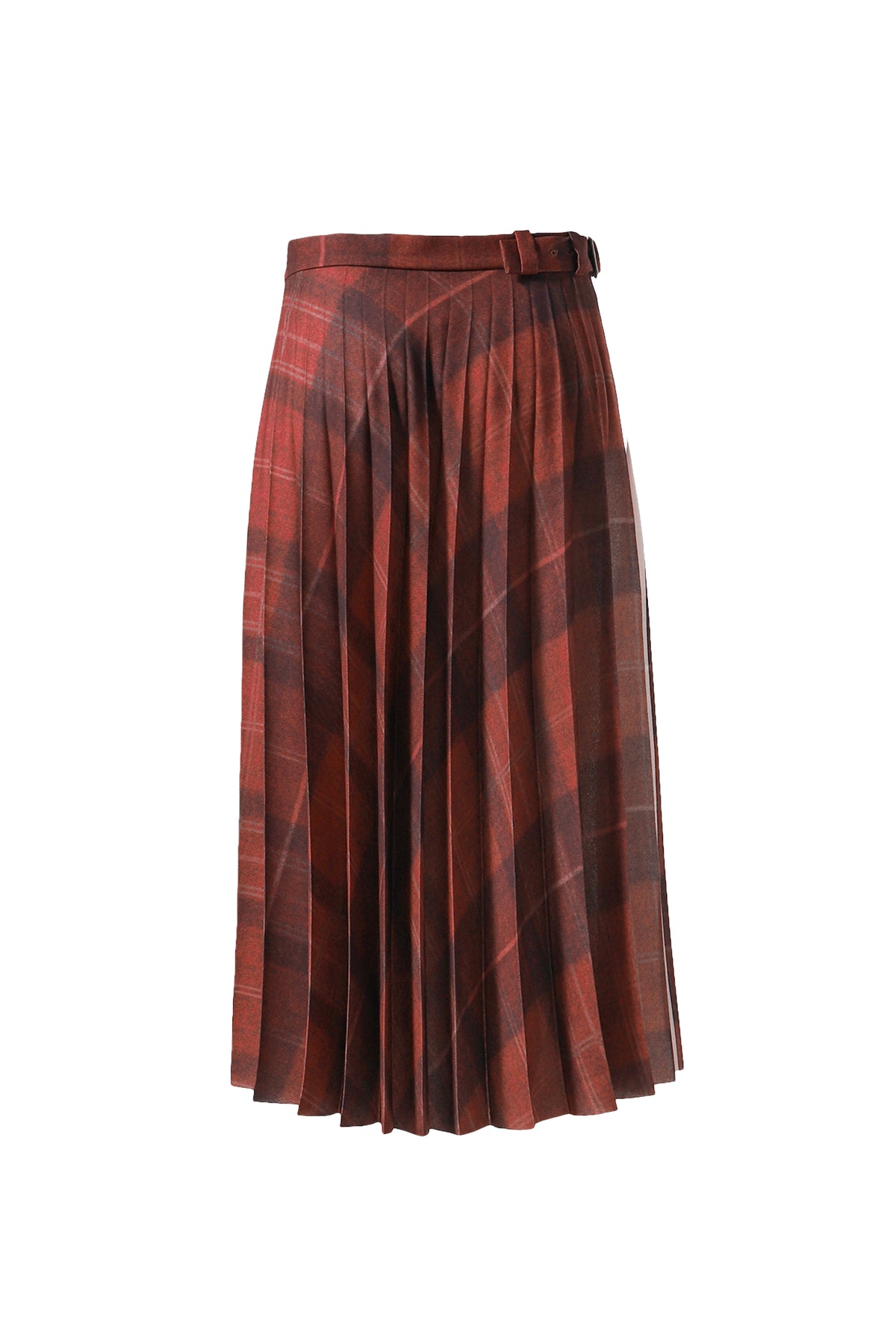 PLEATED SKIRT / RED