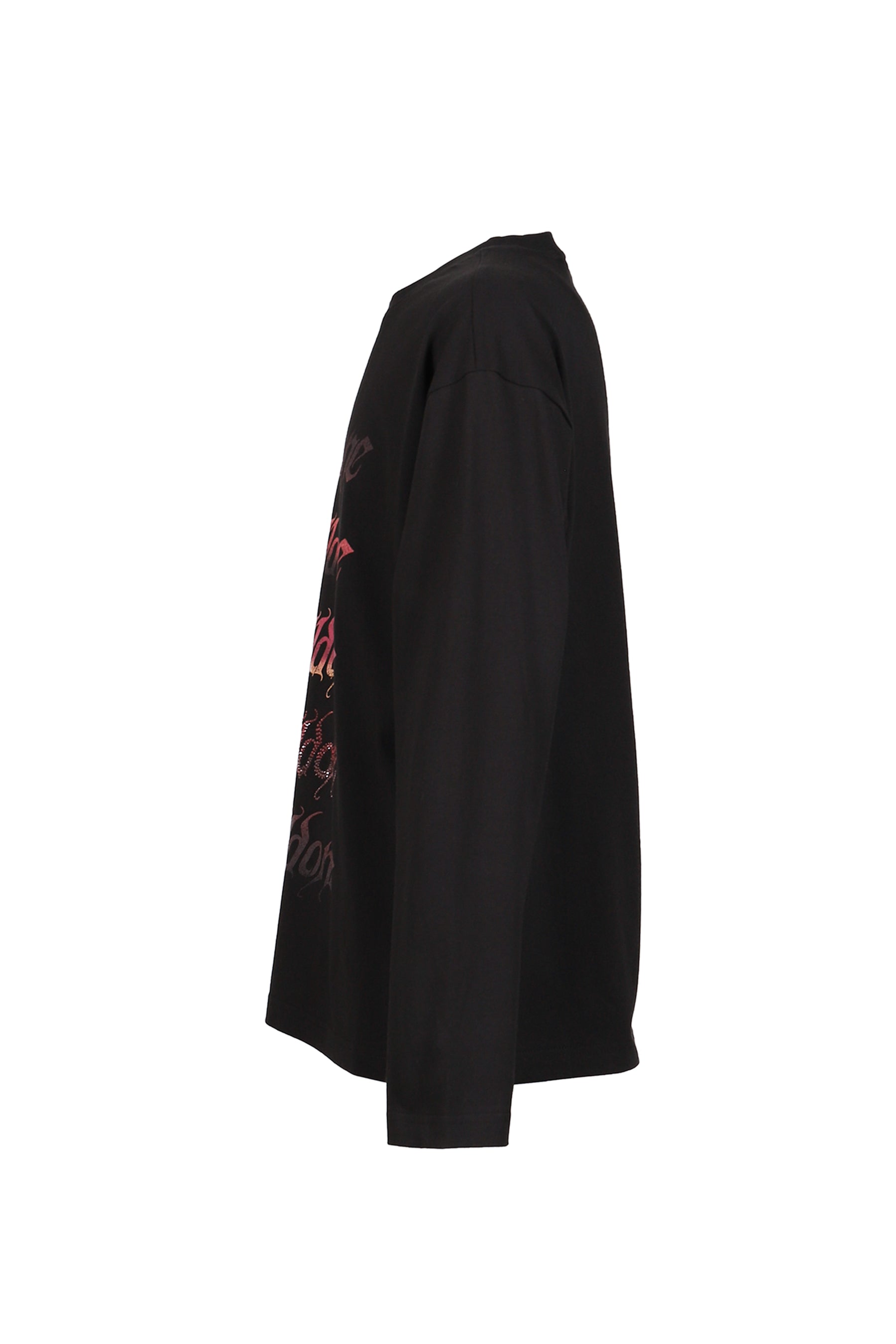 BLACK GRADIENT LOGO LONG-SLEEVED T-SHIRT / BLK