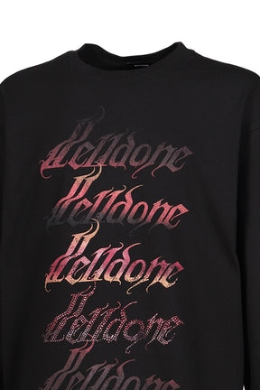 BLACK GRADIENT LOGO LONG-SLEEVED T-SHIRT / BLK