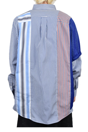 MIX SHIRT // ALL UNIQUE! / WHT/BLU