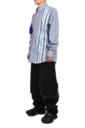 MIX SHIRT // ALL UNIQUE! / WHT/BLU