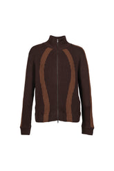 DOUBLE ZIP KNIT / BRW