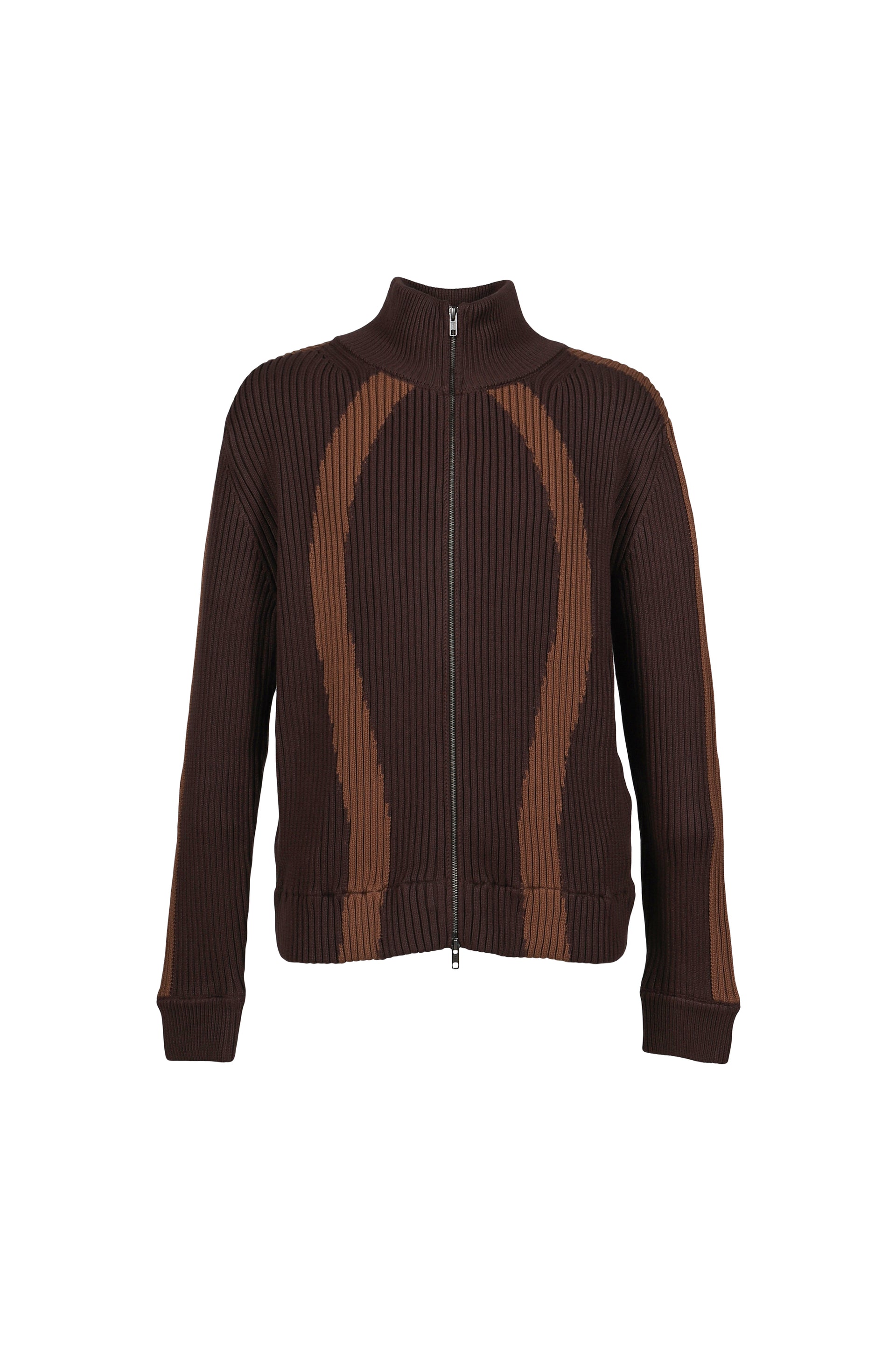 DOUBLE ZIP KNIT / BRW