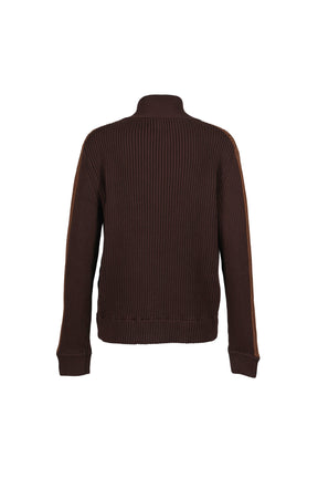 DOUBLE ZIP KNIT / BRW