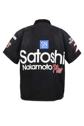 SATOSHI MECHANIC HALF ZIP / VTG BLK