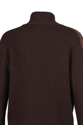 DOUBLE ZIP KNIT / BRW