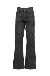 "RIBBON" VINTAGE DENIM PANTS / BLK