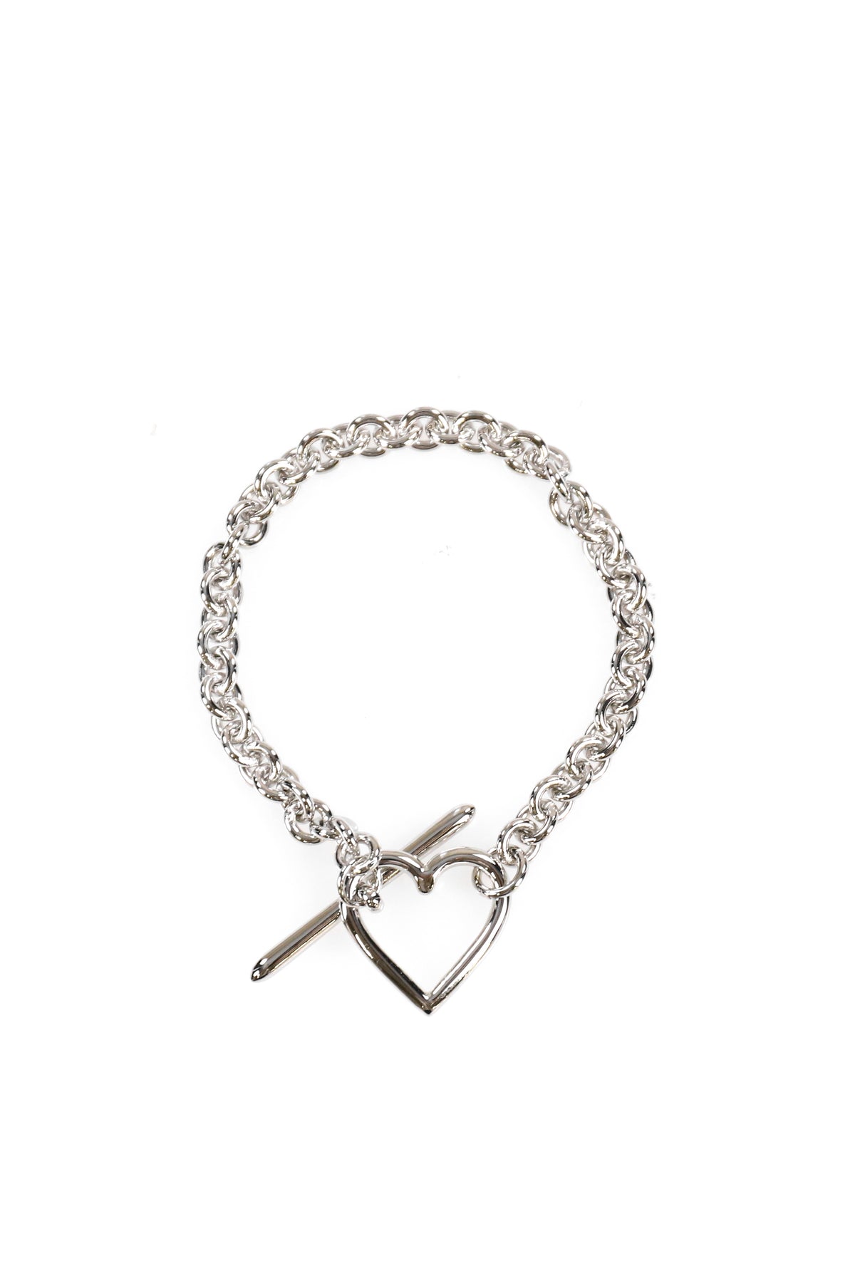 HEART BRACELET (SMALL LINK) / SIL