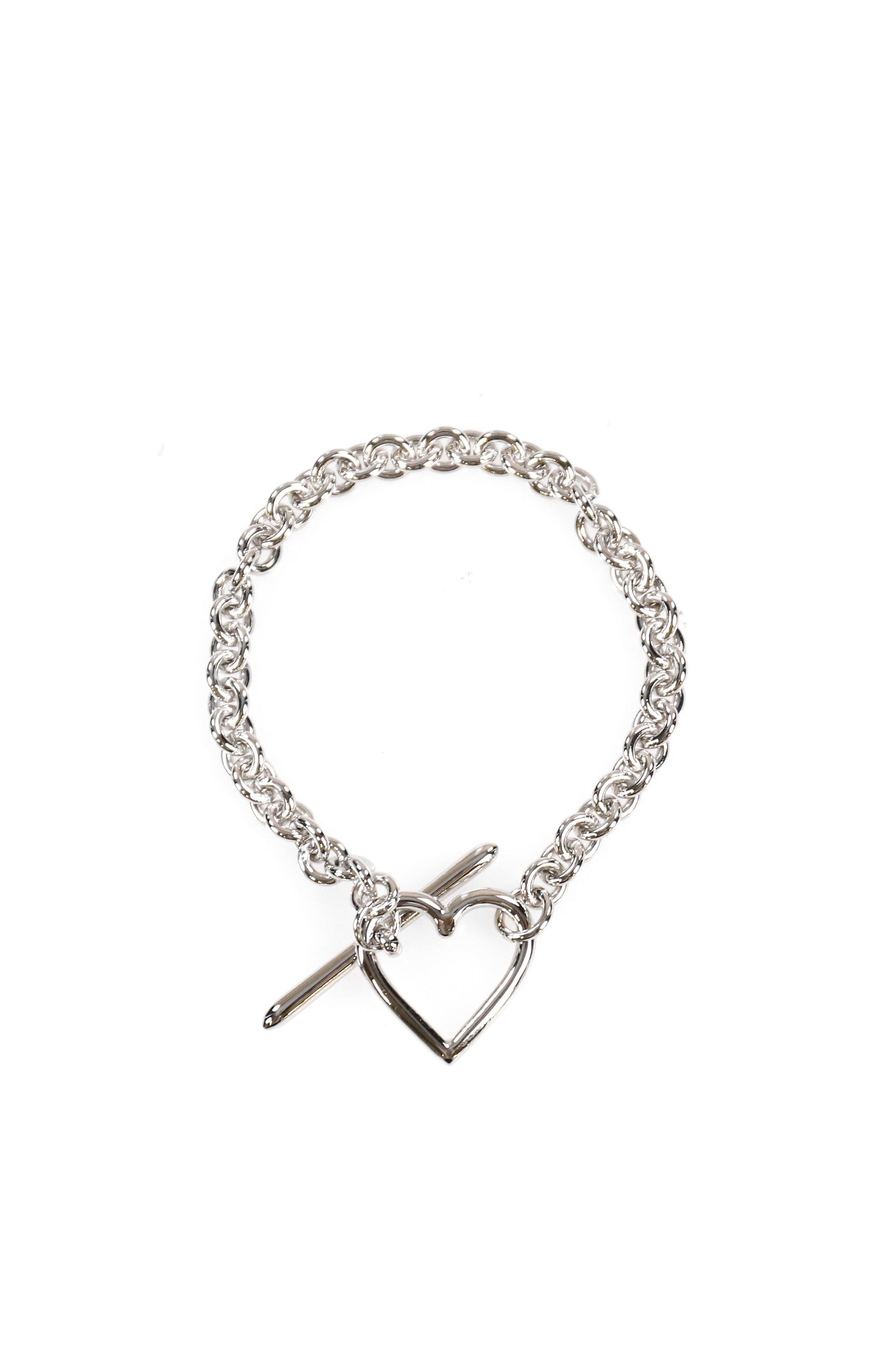 BASICKS HEART BRACELET (SMALL LINK) / SIL