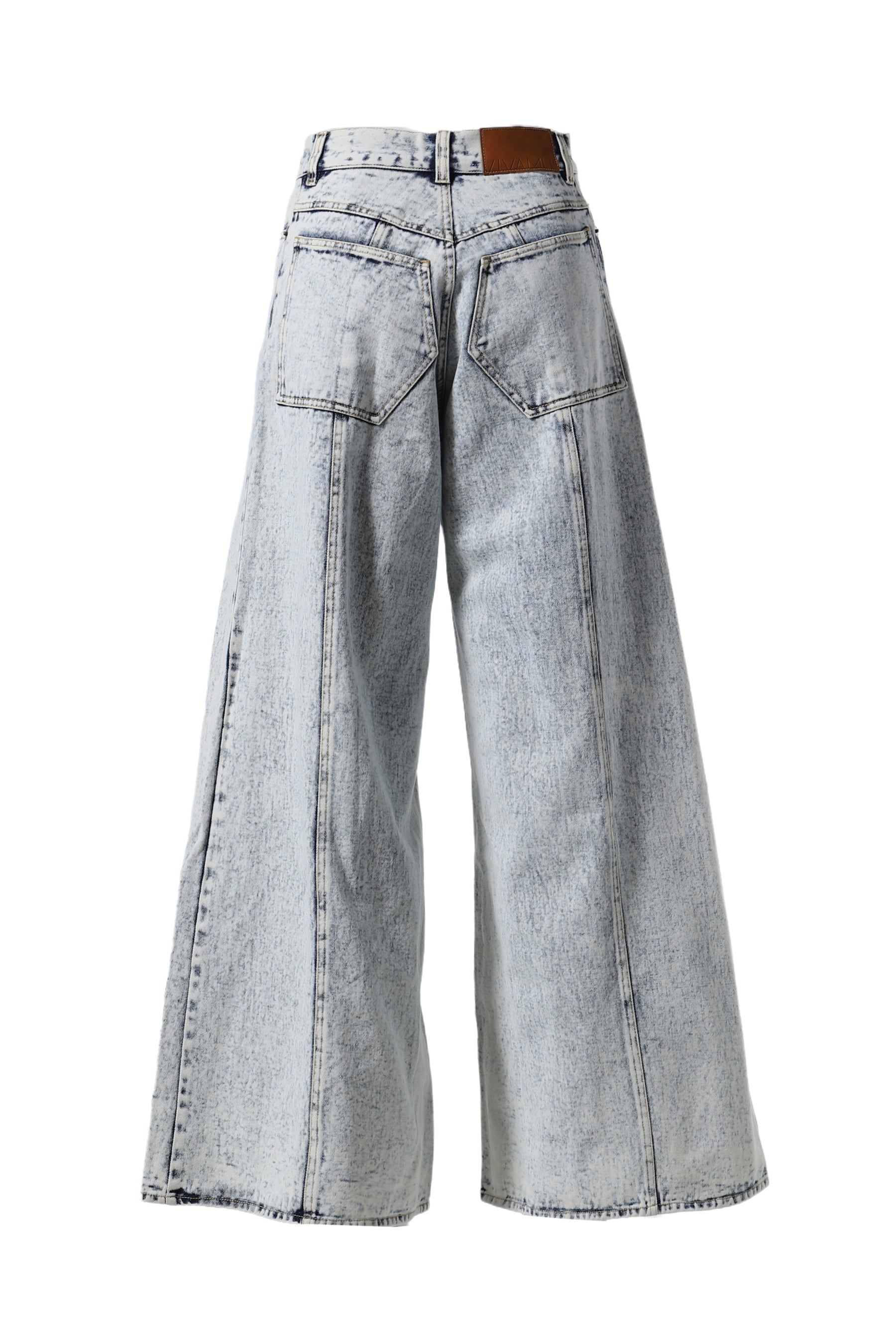 DAMAGE DENIM BAGGY PANTS