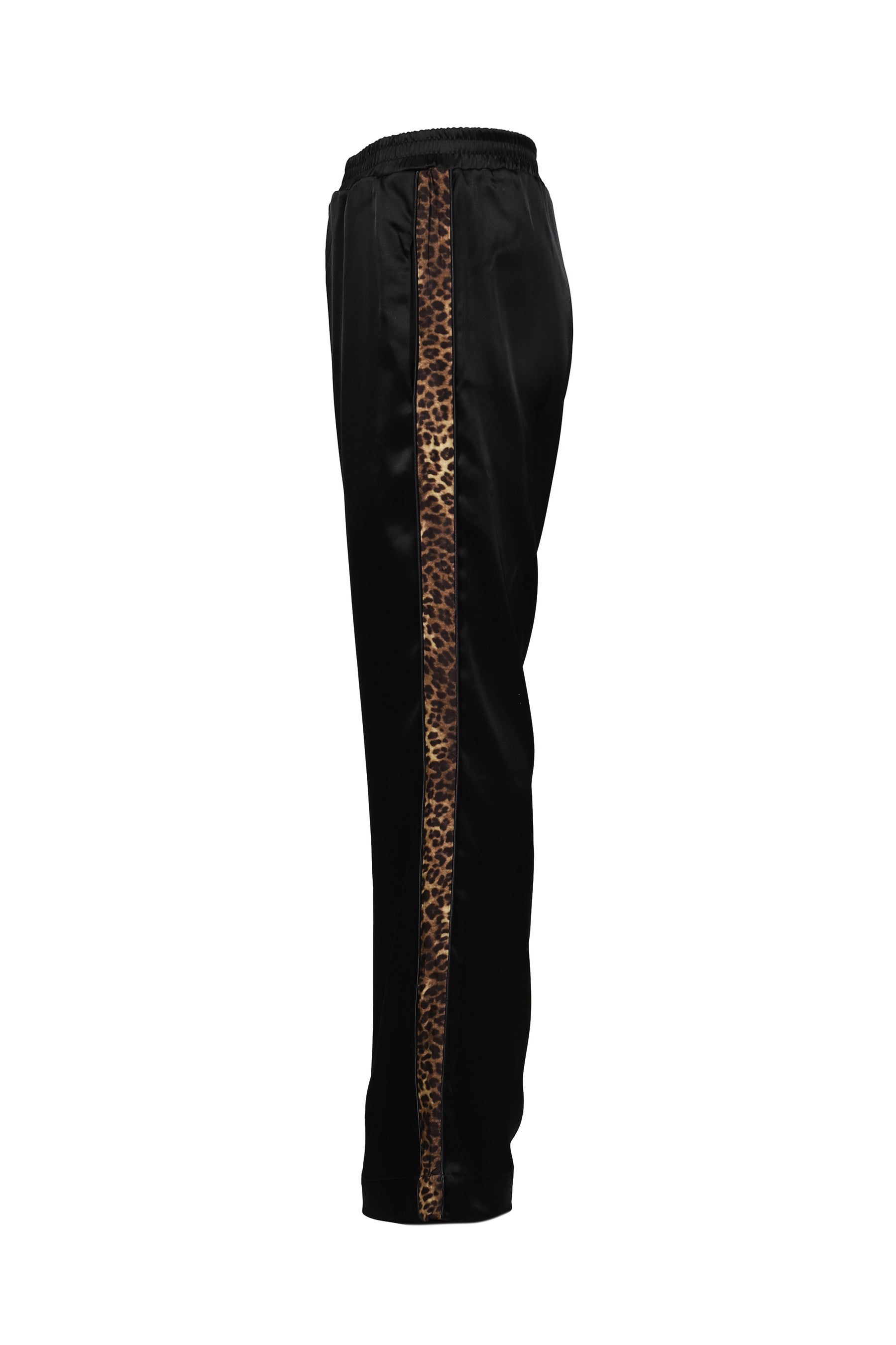 CHEETAH STRIPE TRACK PANTS / BLK CHEETAH