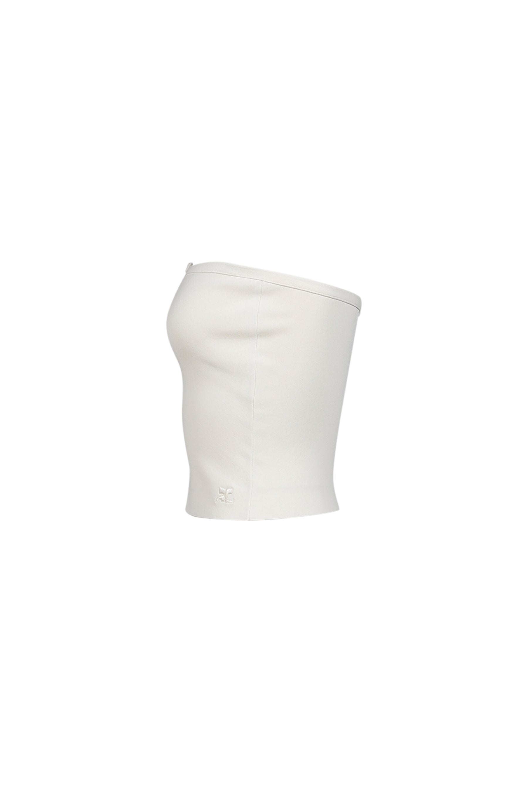 BUCKLE KNIT BUSTIER TOP / NATURAL