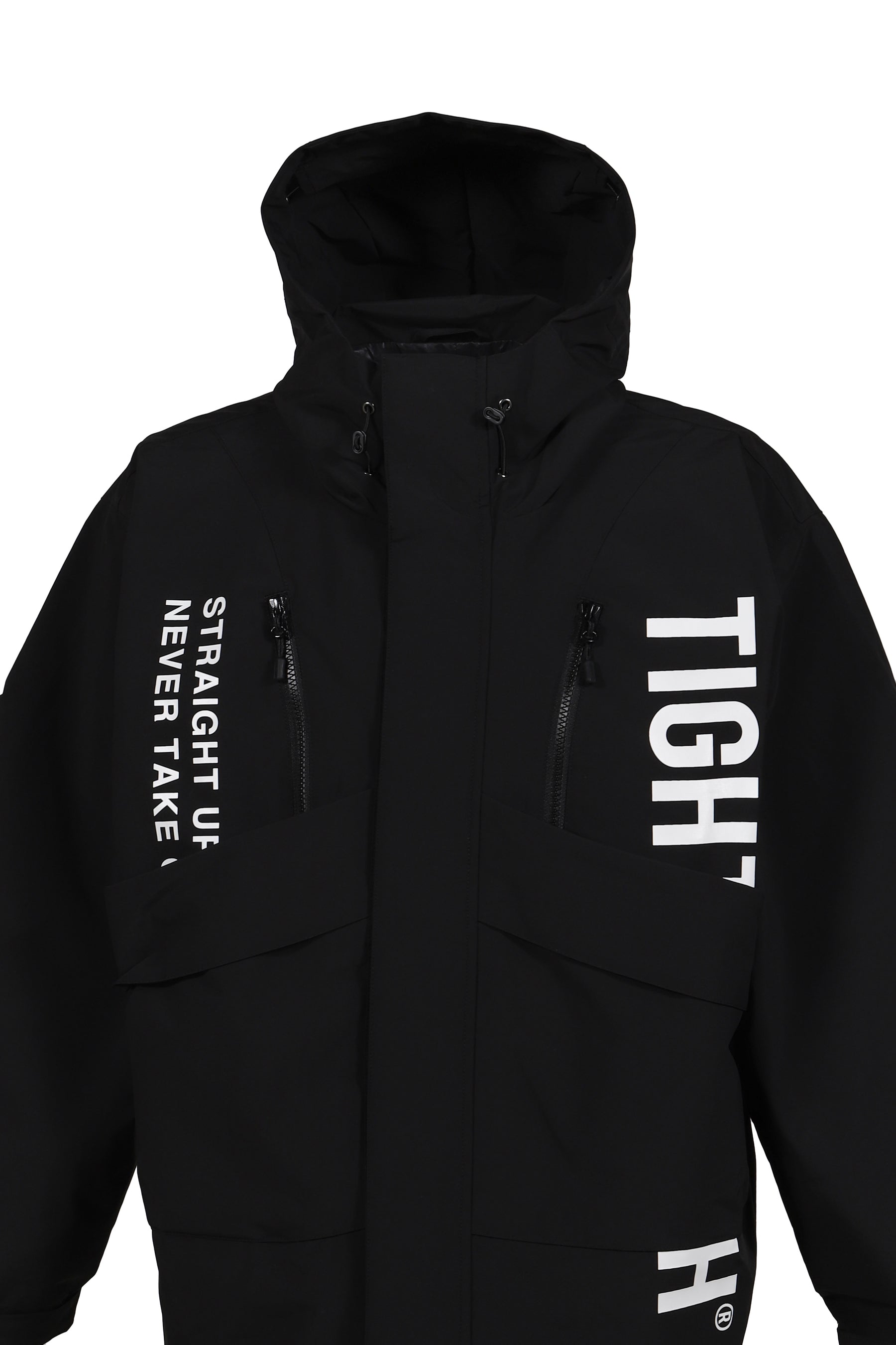 HOODED TACTICAL JACKET / BLK