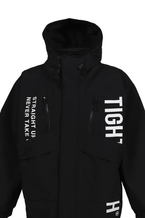 HOODED TACTICAL JACKET / BLK