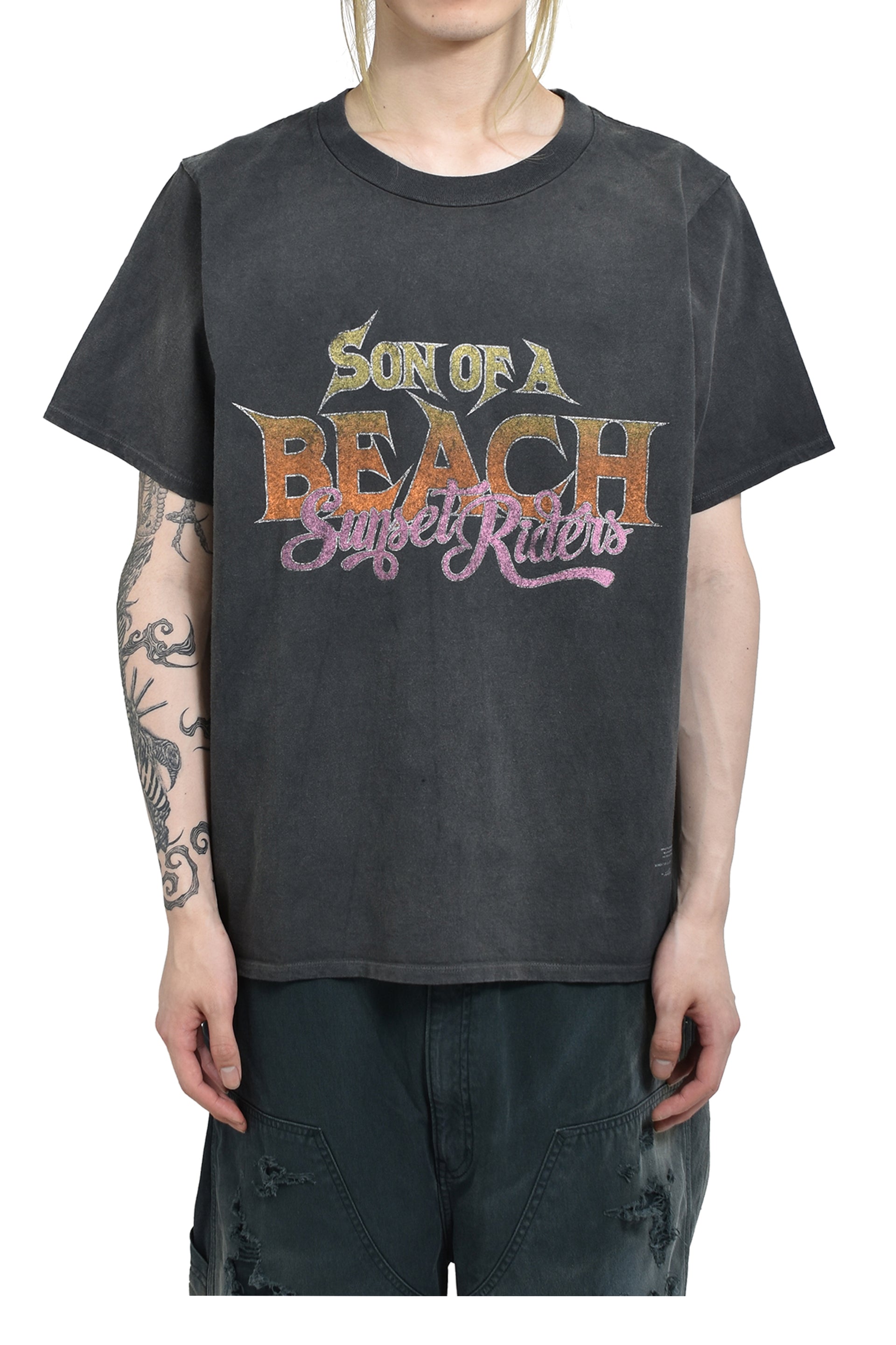 JUN/NAKAYAMA SURF CLUB T-SHIRTS / BLK