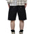 DOUBLE KNEE MOTION PLEAT CANVAS SHORT PANTS(EXCLUSIVE) / FADE BLK
