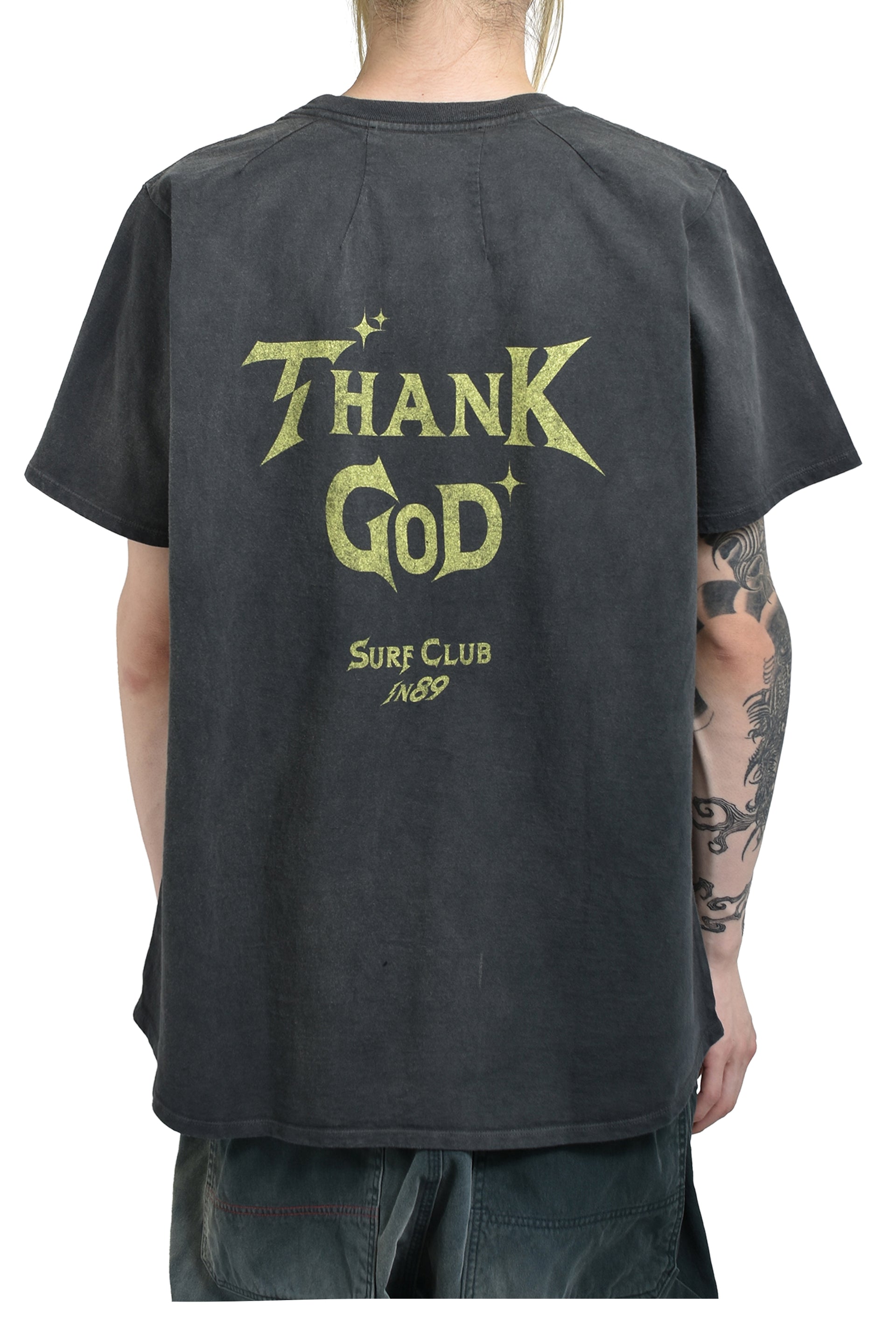 JUN/NAKAYAMA SURF CLUB T-SHIRTS / BLK