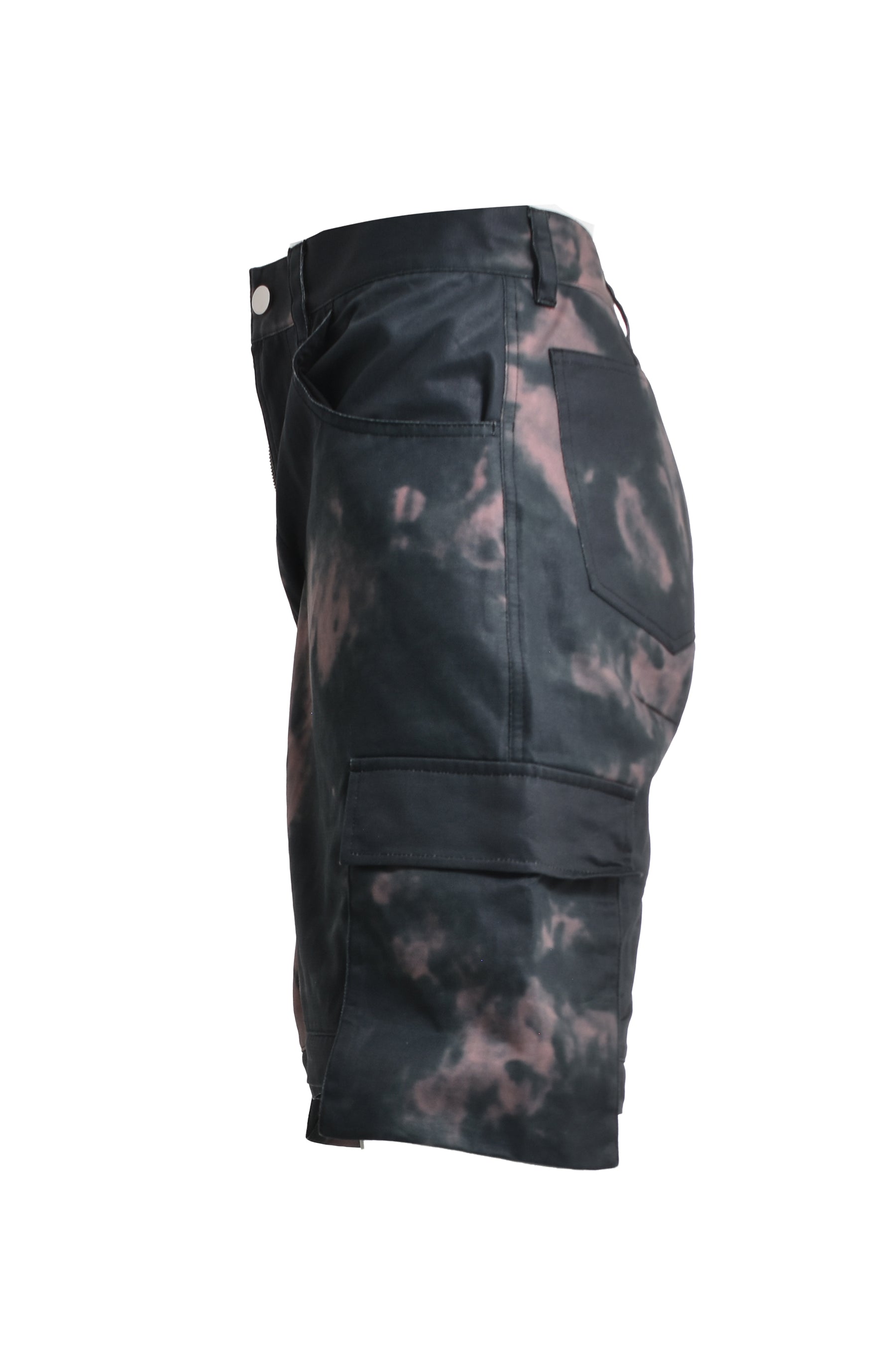 LAST NEST ラストネスト FW23 TIE-DYE CARGO PANTS / BLK -NUBIAN