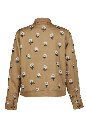 FLOWERS BEADED JACKET / TAUPE
