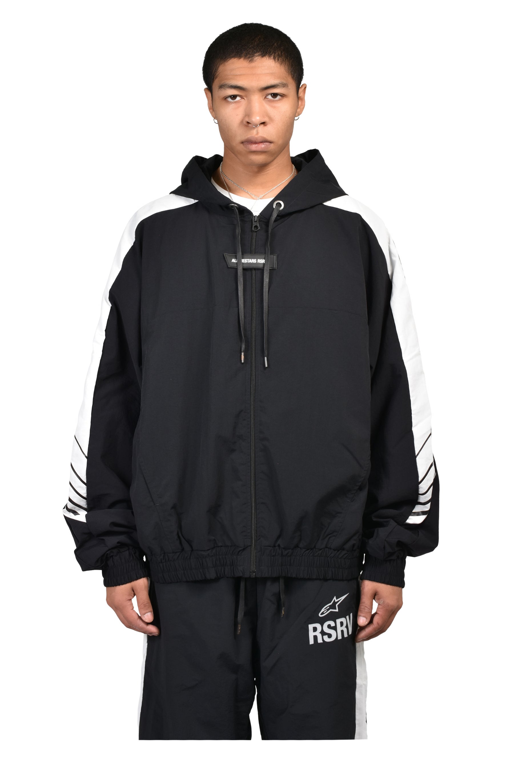 CROSSOVER TRACKSUIT JACKET / BLK