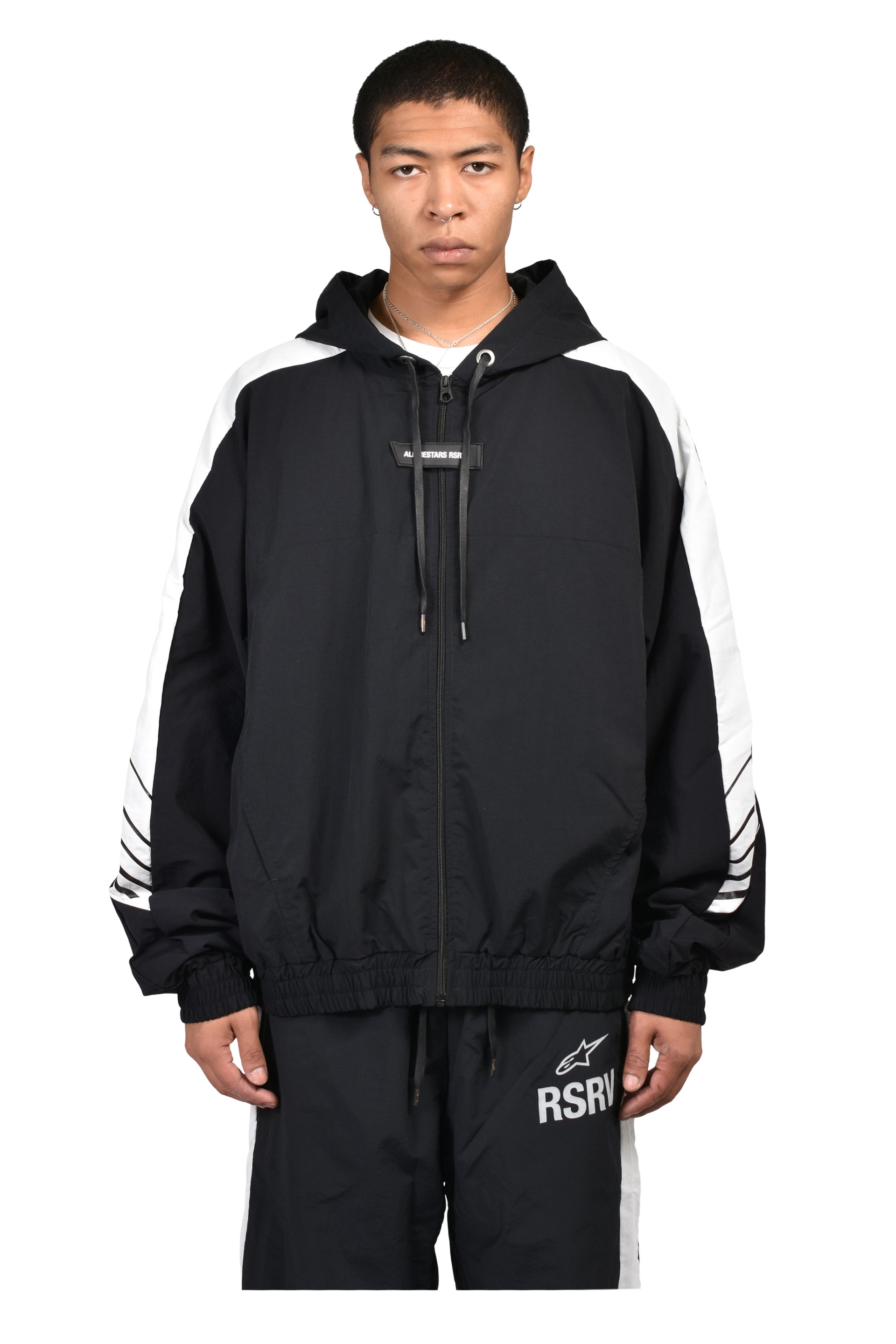 CROSSOVER TRACKSUIT JACKET / BLK