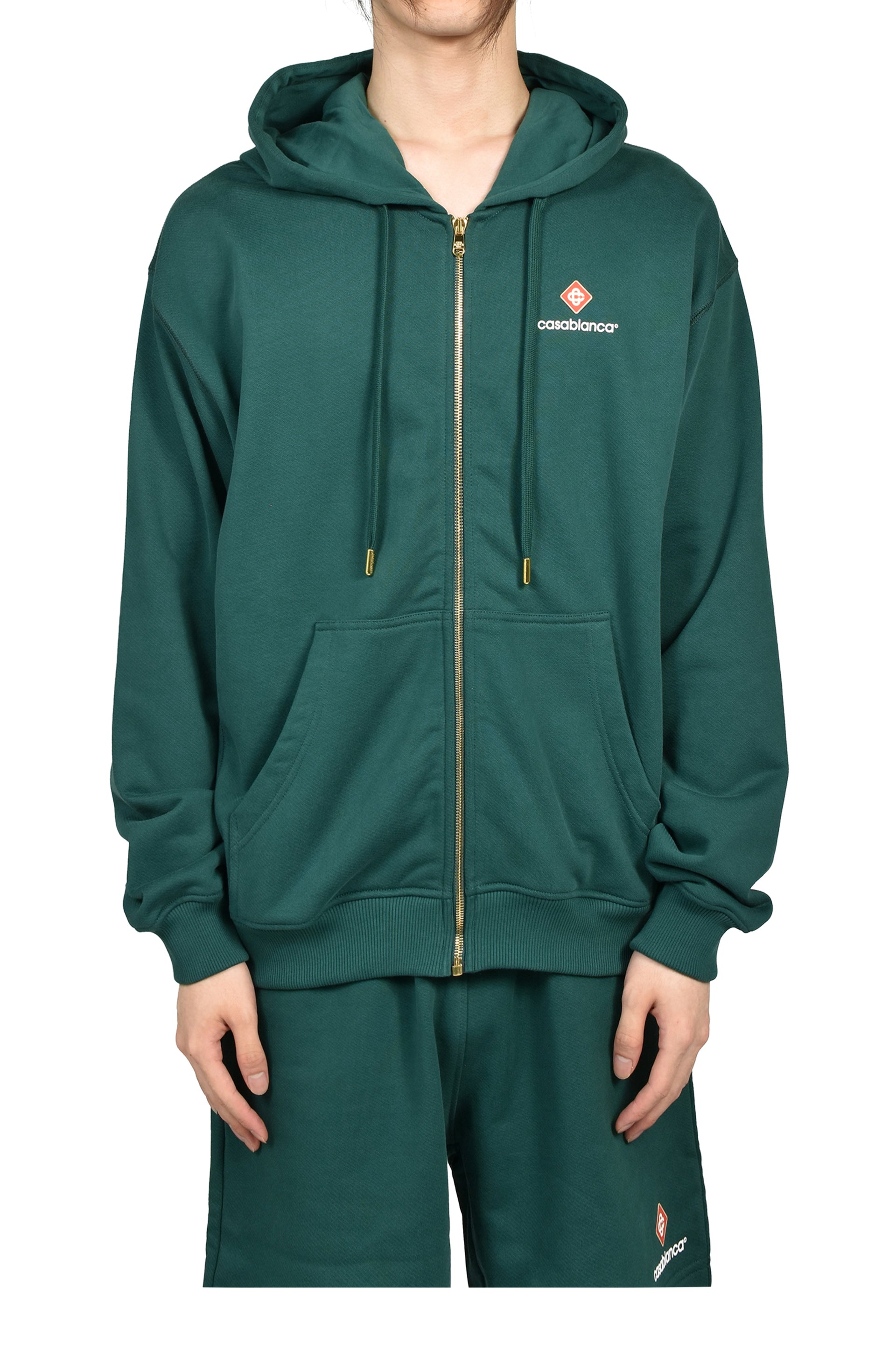 CLASSIC ZIP UP HOODIE / GRN
