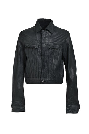 ジャケット・アウター Julius 10OZ COATING DENIM BLOUSON / BLK JULIUS FW25 10OZ COATING DENIM BLOUSON / BLACK - NUBIAN