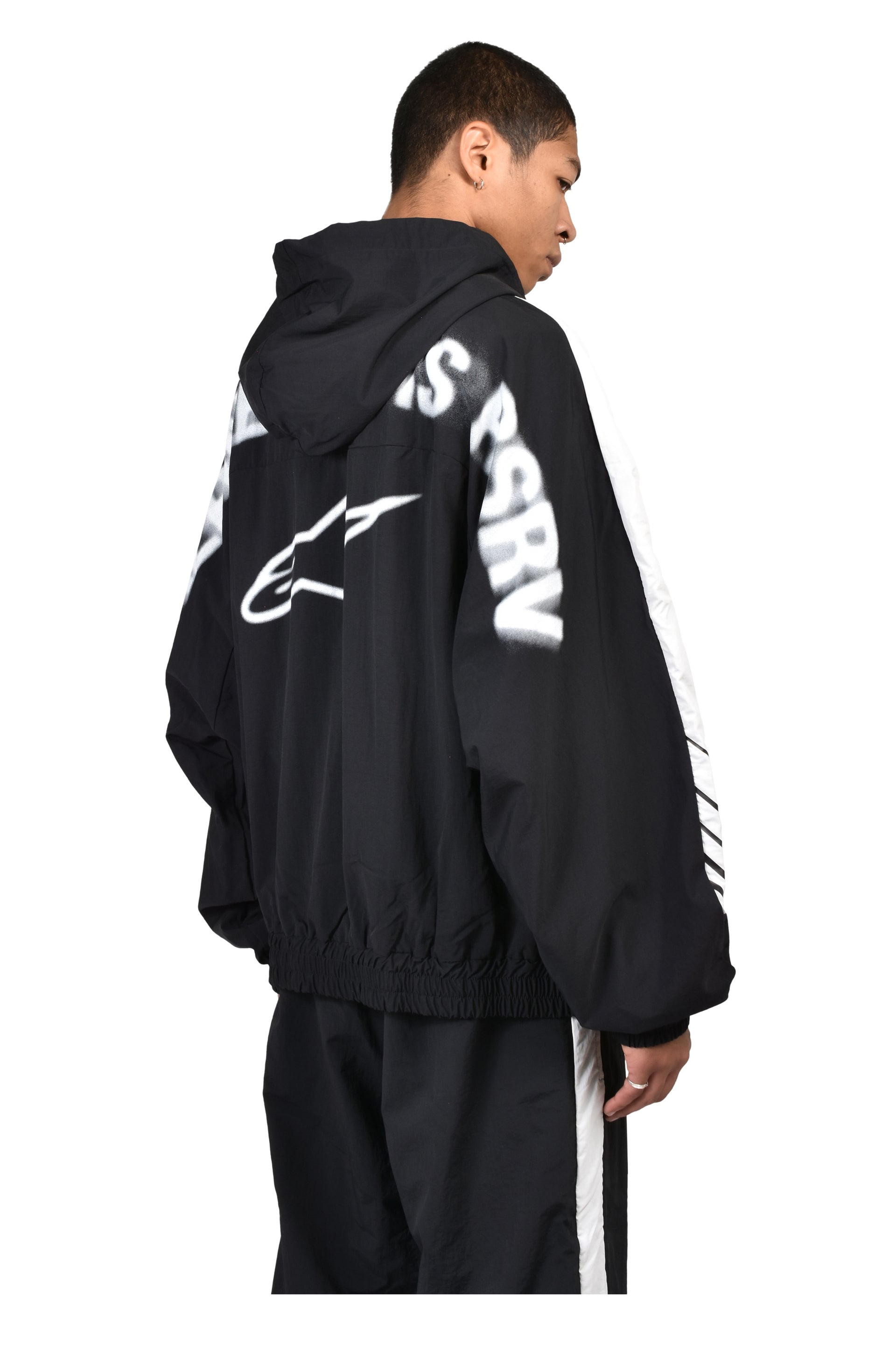 CROSSOVER TRACKSUIT JACKET / BLK
