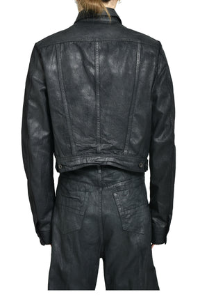 JULIUS FW25 10OZ COATING DENIM BLOUSON / BLACK - NUBIAN