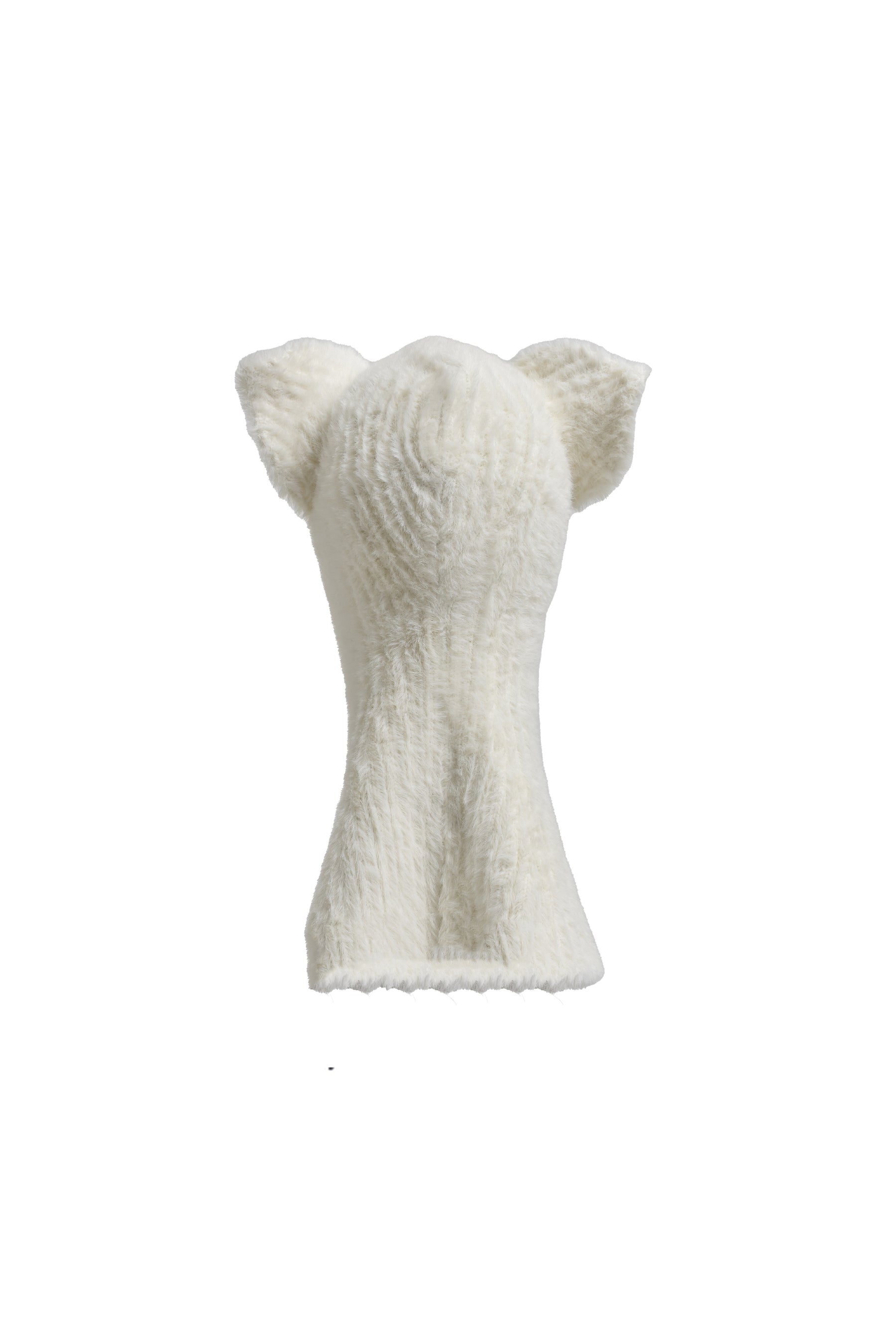 FLUFFY EARS BALACLAVA / WHT