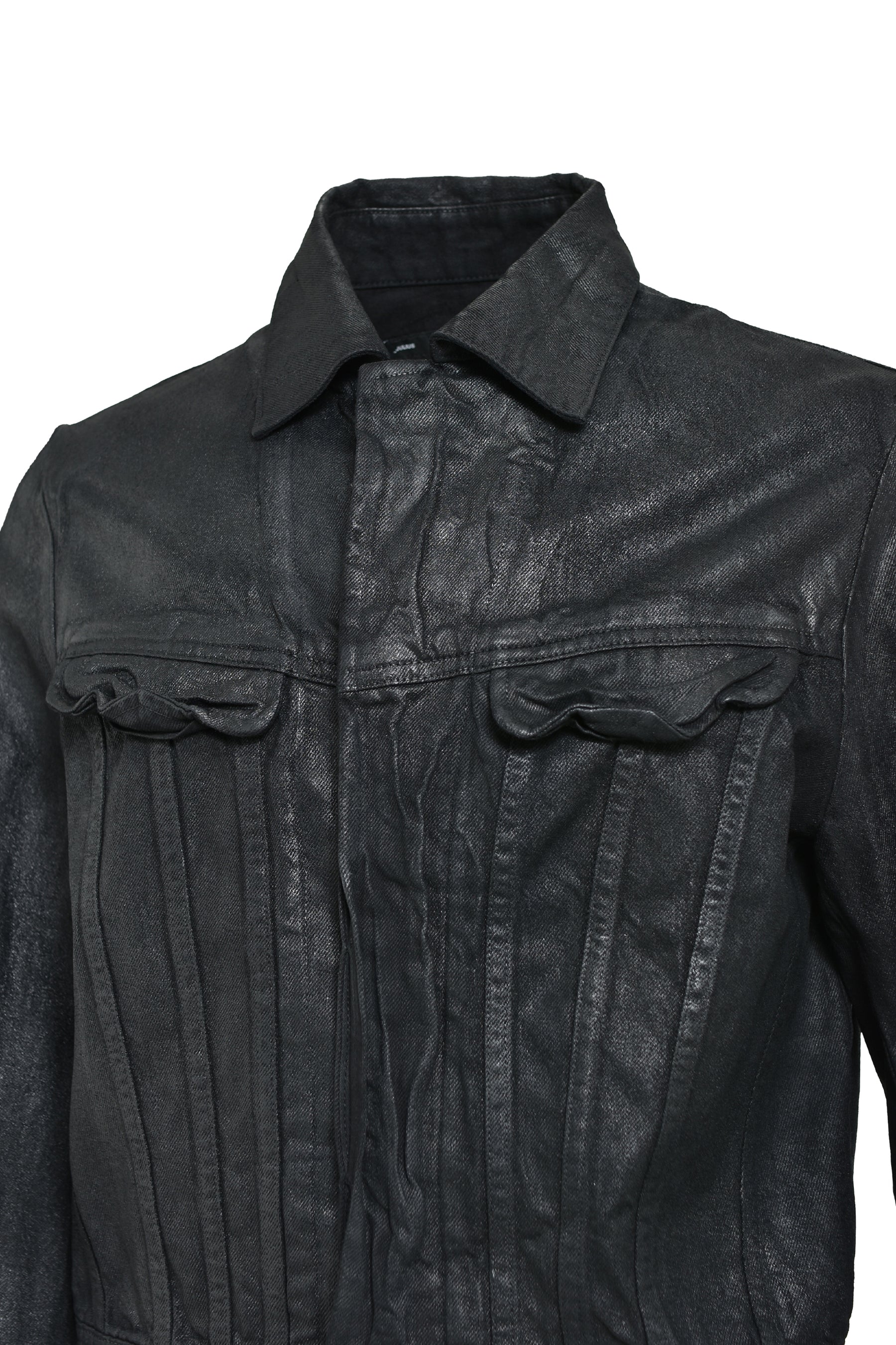 JULIUS ユリウス FW25 10OZ COATING DENIM BLOUSON / BLK - NUBIAN