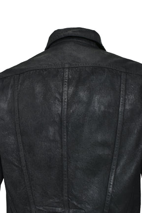 JULIUS FW25 10OZ COATING DENIM BLOUSON / BLACK - NUBIAN