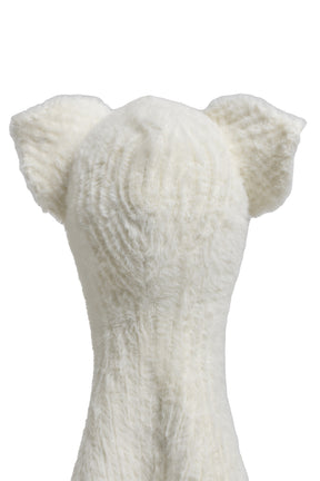 FLUFFY EARS BALACLAVA / WHT