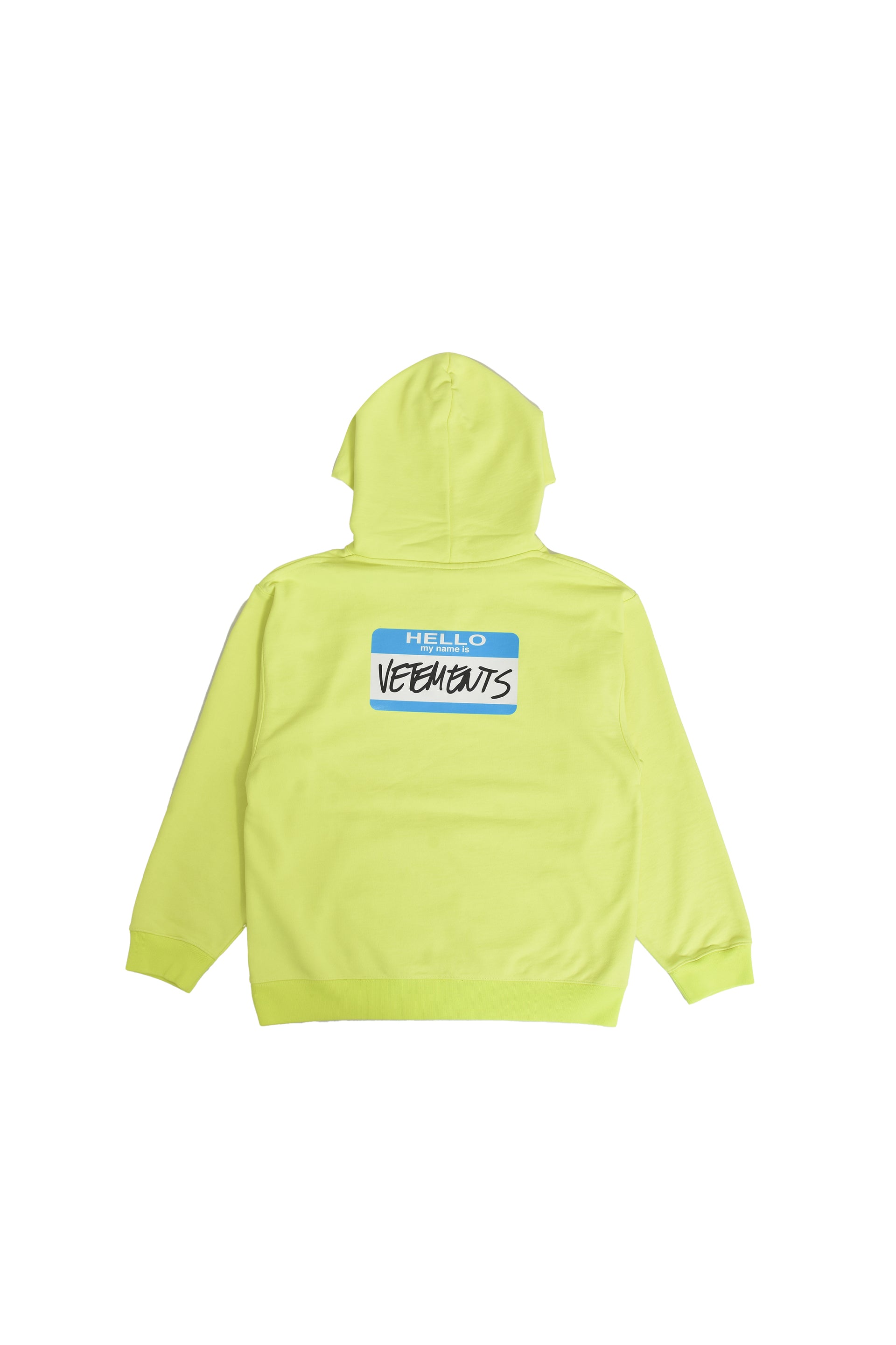 VETEMENTS KIDS MY NAME IS VETEMENTS HOODIE / YEL